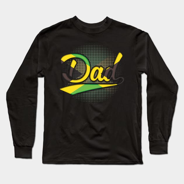 Jamaican Dad - Gift for Jamaican From Jamaica Long Sleeve T-Shirt by Country Flags